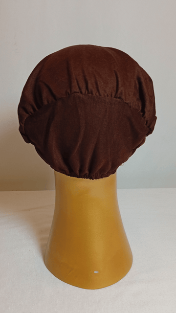 Plain Elastic Cap - Choco Brown